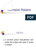 Corrosive Poisons I