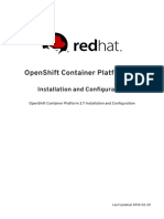 OpenShift Container Platform 3.7 Installation and Configuration en US