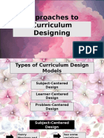 Approaches To Curriculum Designing