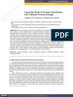 Kinetic Modelling at The Basis of Process Simulation For Heterogeneous Catalytic Process Design