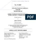 Opening Brief Filed: Opening Brief For Review. Submitted by Appellants American Freedom Defense Initiative