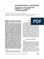 Study On The Expression and Mechanism of Plasma MicroRNA 21 in Patients With Ischemic Cardiomyopathy