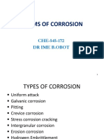 Forms of Corrosion: CHE-545-172 DR Ime B.Obot