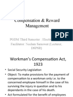 Compensation & Reward Management: PGDM Third Semester: Elective Course Facilitator: Neelam Saraswat (Lecturer, DSPSR)