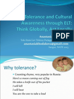 Fostering Tolerance and Cultural Awareness Through ELT