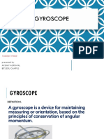 Gyroscope: Presented By: Akshay Agrawal Bits Edu Campus