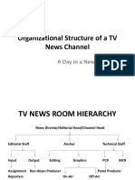 Organizational Structure of A TV News Channel