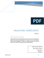 Home Depot Valuation