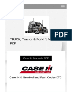 Case IH & New Holland Fault Codes DTC - Truck - Tractor & Forklift Manuals PDF