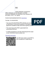 Comparision of Online Arbitration and Ofline Arbitration