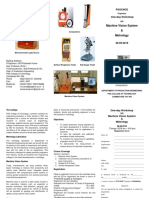 Machine Vision and Metrology Workshop-08.09.2018