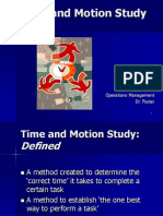 Time and Motion Study: Rebecca Johnston Operations Management Dr. Foster