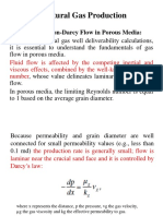 3-Natural Gas Production: 3-1 Darcy and Non-Darcy Flow in Porous Media