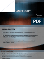 Brand Equity: BY Bharatesh Naveen Rajesh Vivek Chetan Ramya Manikanta