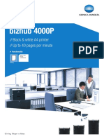 Bizhub 4000p Datasheet