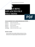 Configuring Advanced File Solutions: This Lab Contains The Following Exercises and Activities