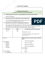 Lesson Plan Template: KG 2/5 Math Students Will Be Able To