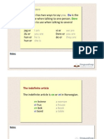 Norwegian Grammar in English