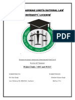 Dr. Ram Manohar Lohiya National Law University, Lucknow: Project Topic-"1947 and WTO"