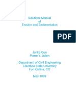 Solutions Manual of Erosion and Sedimentation PDF