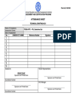 Attendance Sheet