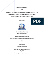 Ethics in Modern HR Practices - A Key To Success of Selected Public Sector Industries in Chhattisgarh