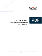 4E1 4 10/100M Ethernet Integrated Optical Multiplexer: User Manual