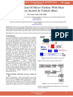 Implementation of Micro Turbine With Heat Recovery System in Vehicle Bus