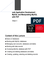 4 - MySQL & PHP PDF