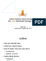 Virtual Machine Block Storage With The Distributed Storage System