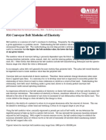 #16 Conveyor Belt Modulus of Elasticity: at Any Given Tension