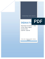 Donation: Real Estate Transactions Class of Atty. Wilson Legaspi Summer 2018 6:00 PM - 9:00 PM