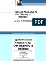 Agritourism and Alternative Ag - Our Diversity Is Delicious: James A. Maetzold