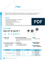 SVC Varistors Type: SVC 471 D-14A FF 7