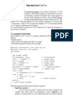 Migrating From C To C++