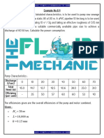 Fluid Mechanics - Pump-Pipeline System Analysis & Design - Solved Example 2