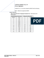 Wsdot Errata To Waqtc Fop For Aashto T 27 - T 11: Sieve Analysis of Fine and Coarse Aggregates