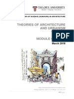 Theories of Architectureurbanism Module Outline March 2018