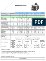 Item:130ST Series Servo Motor: Specifications