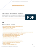 Web Table in QTP Interview Questions