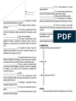 Legal Medicine 1 Long Quiz