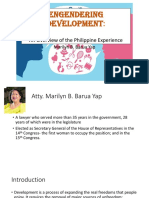 Engendering Development:: An Overview of The Philippine Experience