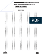 Solutions AIATS Medical-2018 (CFOY) Test-1 (Code-A & B) (06!08!2017)