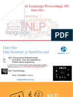 NLP 101 - Machine Learning Seminar 2017