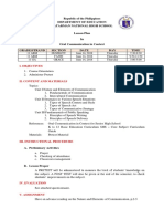 .PRETEST LP Oral Communication in Context