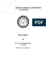 Uttar Pradesh Technical University Lucknow: Syllabus of