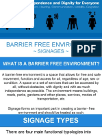 Barrier Free Environment: Signages