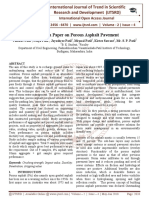 A Research Paper On Porous Asphalt Pavement