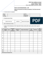 OPaL OPD Claim Form For 2017-18