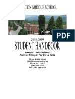 Student Handbook 2018-2019